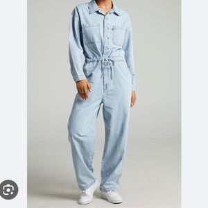 levi's denim jumpsuit
